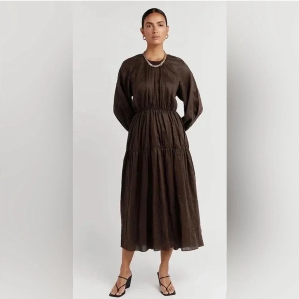 DISSH Impala Dress dark brown Size 2 - Picture 3 of 7